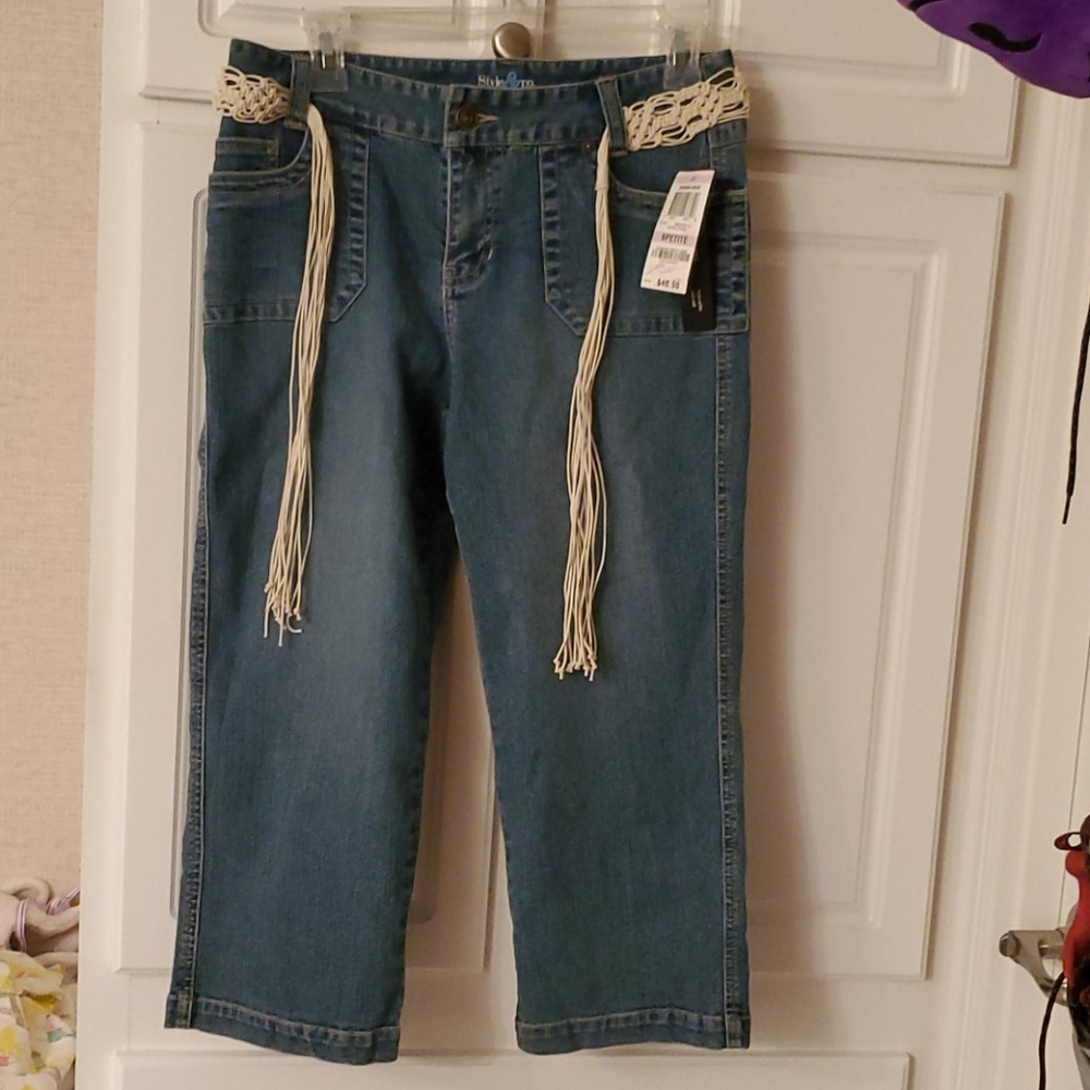 Ladies Style & Co. JEANS capris 6P